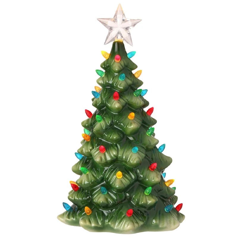 12" LED Porcelain Lighted Tree