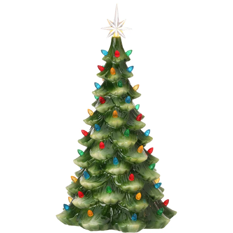 17" LED Porcelain Lighted Tree