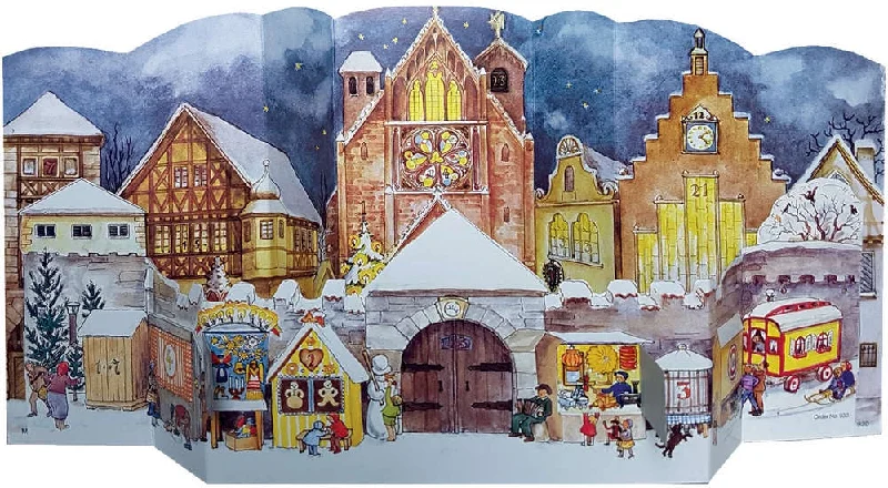 1947 Classic Reprint Walled City Advent Calendar by Richard Sellmer Verlag