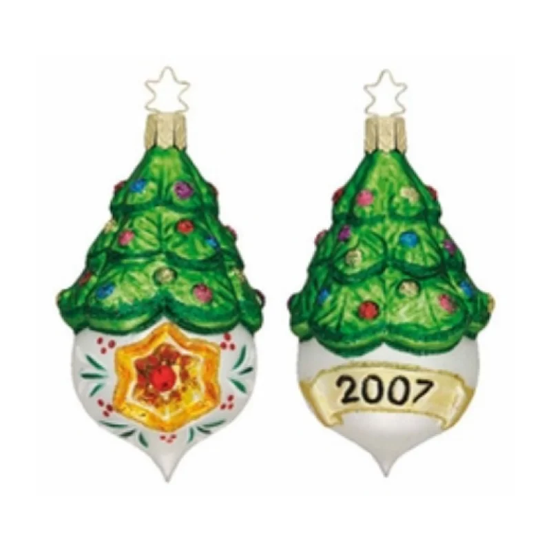 2007 Tannenbaum Reflections Annual Reflector Ornament by Inge Glas of Germany