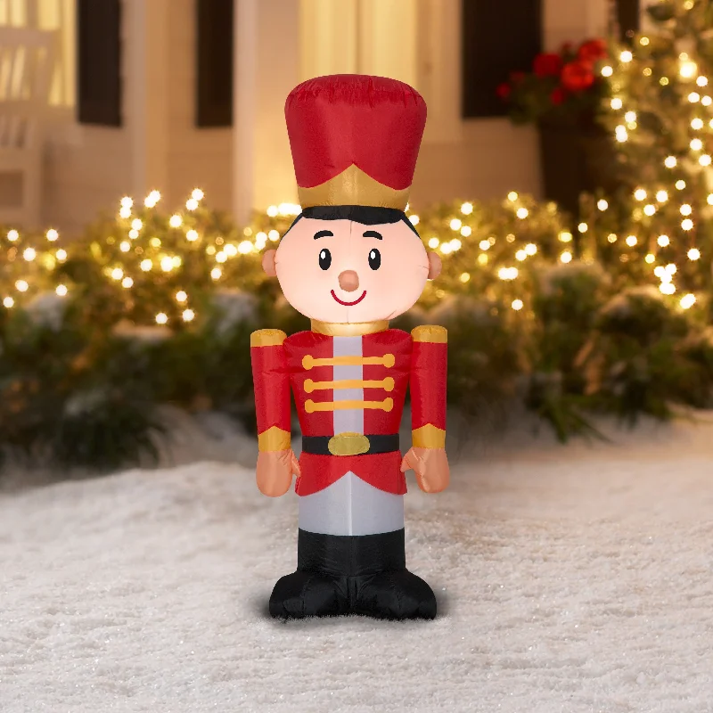 4' Toy Soldier In Red Uniform Airblown® Gemmy Inflatable