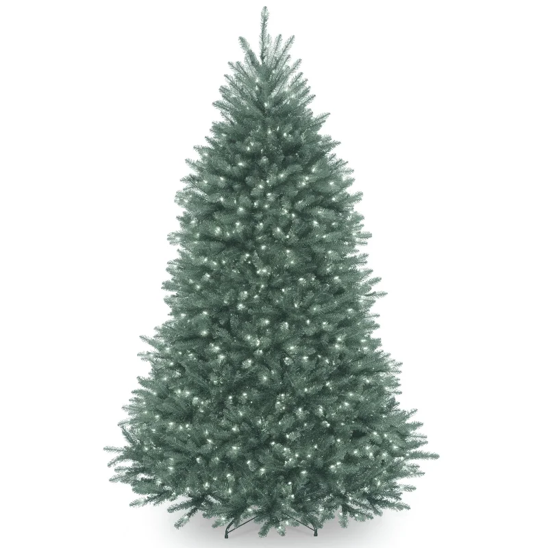 6.5 ft. Pre-Lit Dunhill Fir Blue Tree with Clear Lights