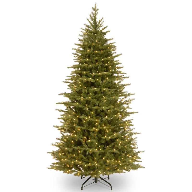 6.5 ft. Pre-Lit Nordic Spruce Slim Tree with Clear Lights