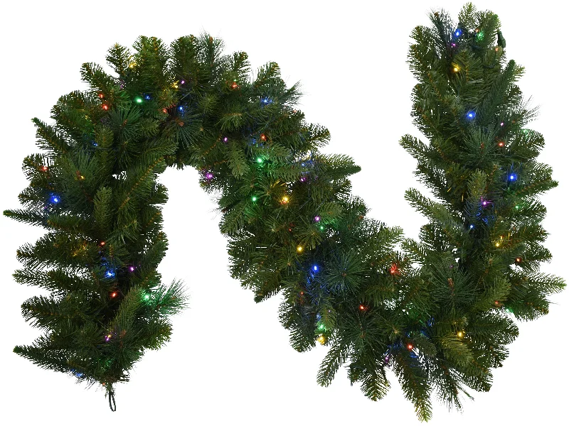 6' Bristol Spruce Decorative Pre-Lit Garland