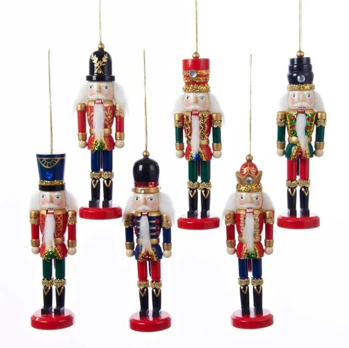 6" Classic Wooden Nutcracker Ornaments