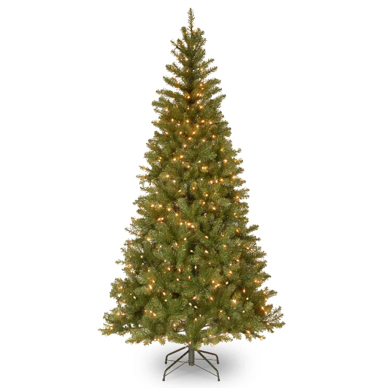 7.5 ft. Pre-Lit Aspen Spruce Slim Tree with Clear Lights