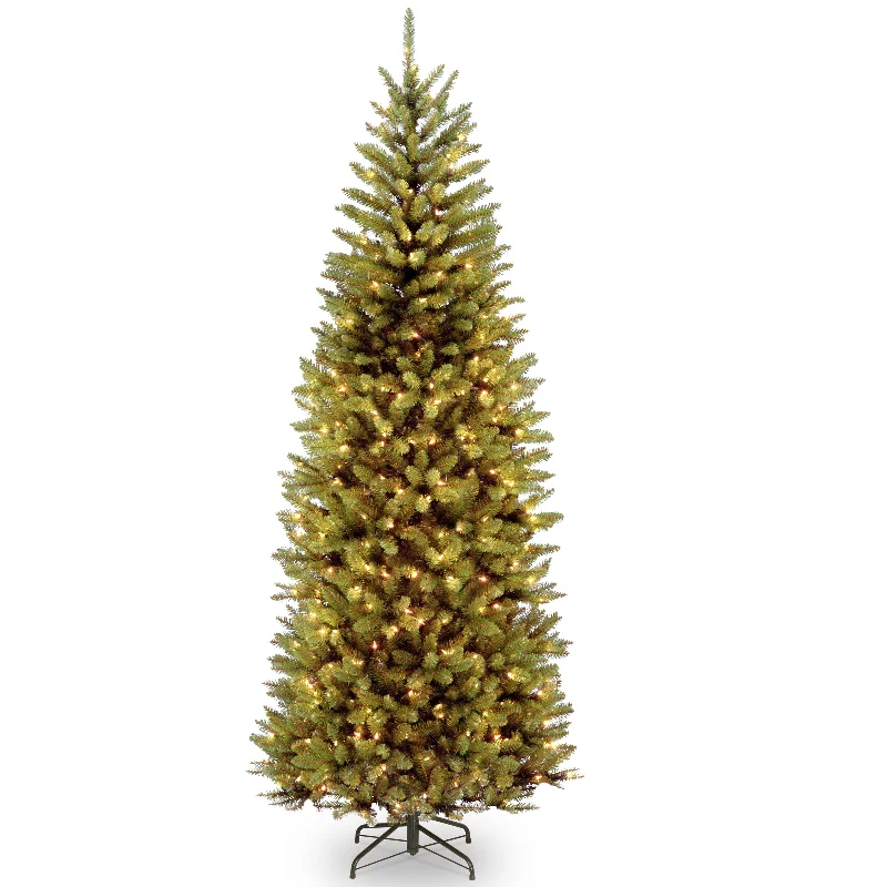 7.5 ft. Pre-Lit Kingswood Fir Slim Tree with PowerConnect Dual Color LED Lights