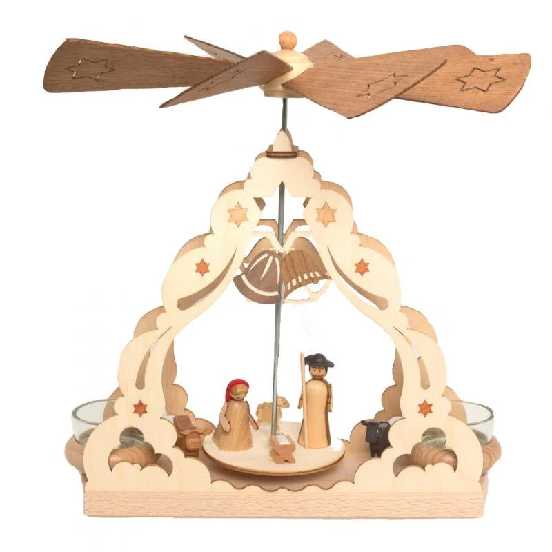 A Frame Nativity Tea Light Pyramid by Kuhnert GmbH