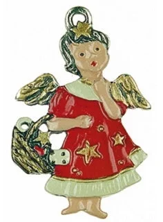 Angel with Basket by Kuehn Pewter