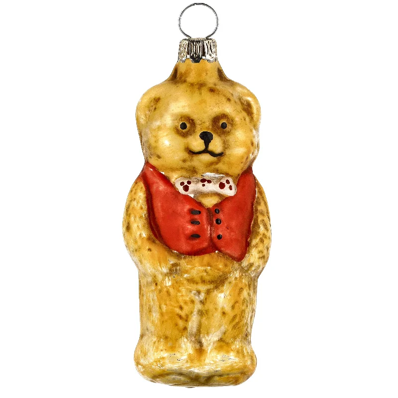 Bear with Vest Ornament by Marolin Manufaktur