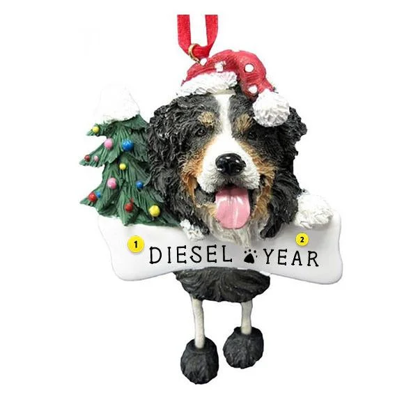 Personalized Bernese Mountain Dog Ornament