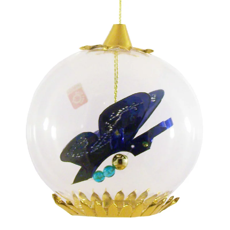 Butterfly Foil Ornament, blue by Resl Lenz