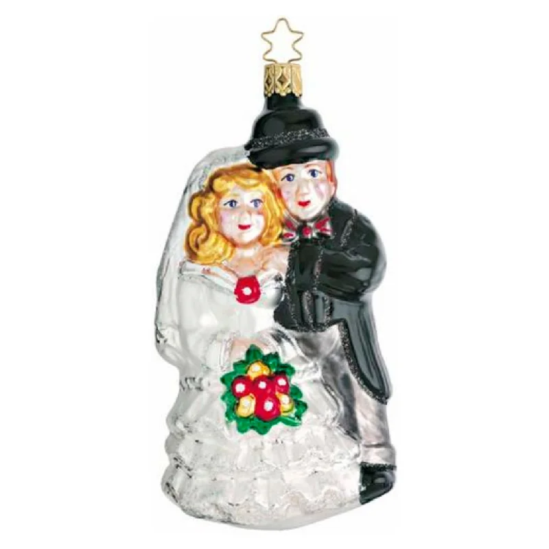 Bridal Couple Ornament by Inge Glas of Germany