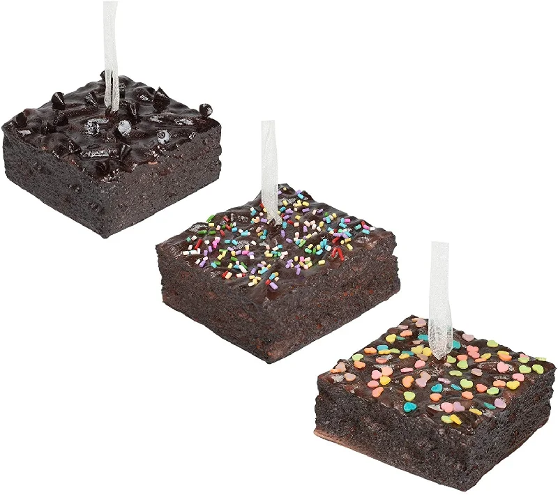 2.75" Brownies With Sprinkles Realistic PVC Ornament