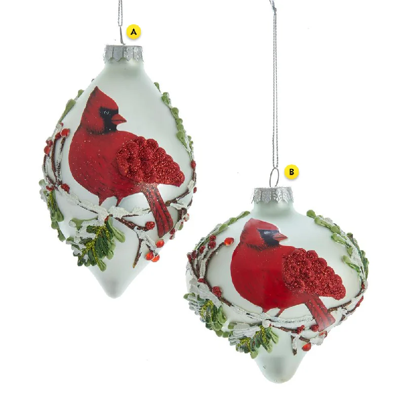 Cardinal Glass Ornament