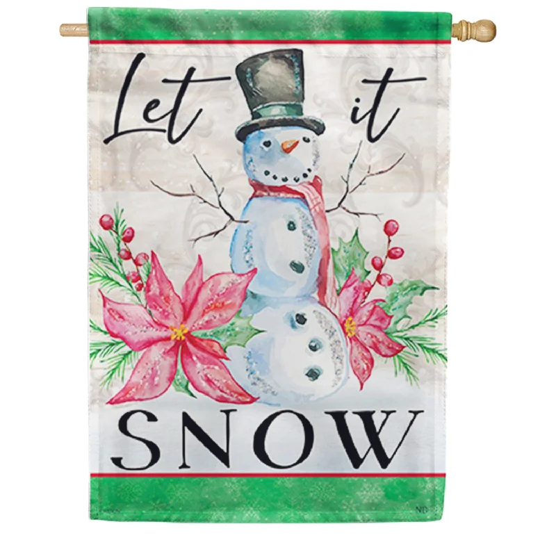 Carson Let It Snow House Flag