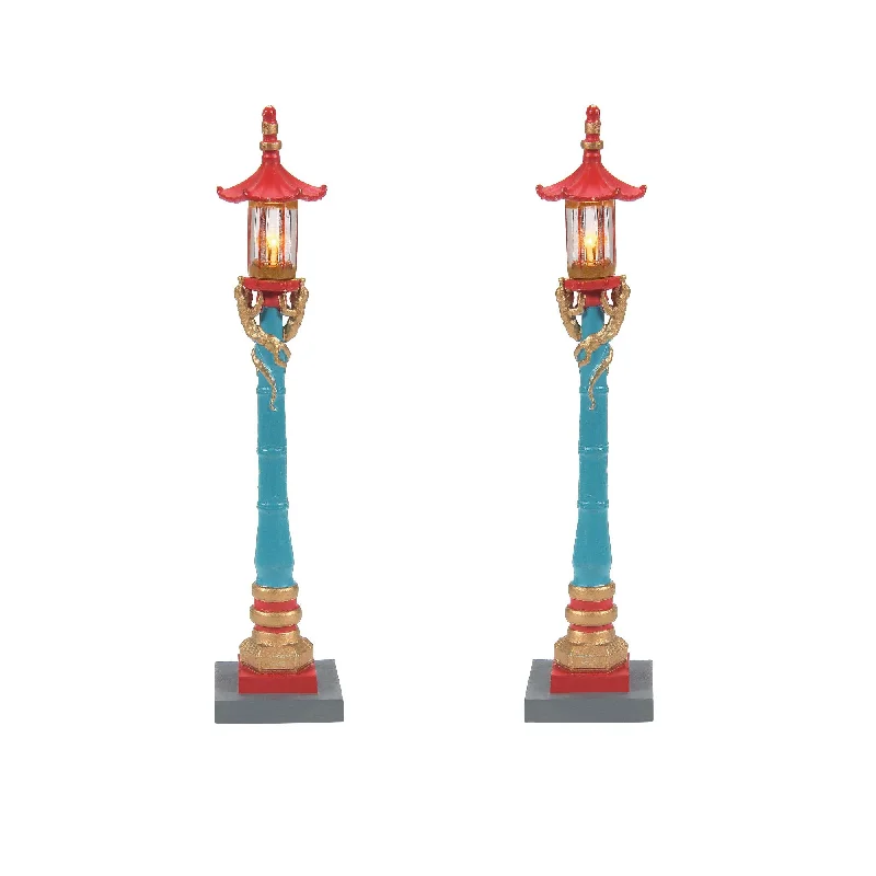 Chinatown Post Lamps S/2