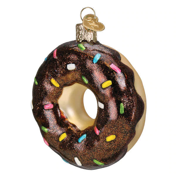 Chocolate Sprinkles Donut Ornament - Old World Christmas