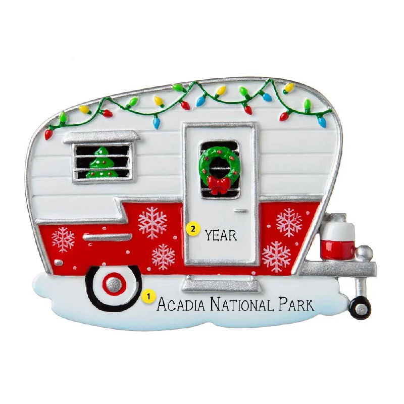 Personalized Christmas Camper Ornament