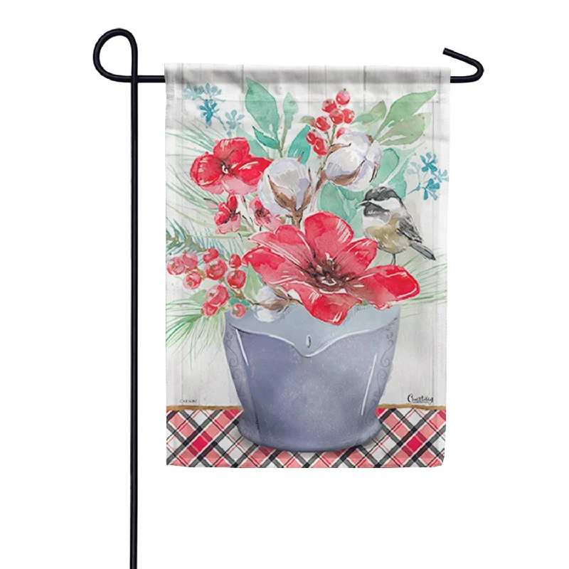 Christmas Cotton Garden Flag