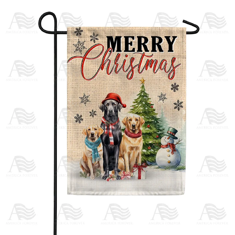 Christmas Dog Pack Double Sided Garden Flag