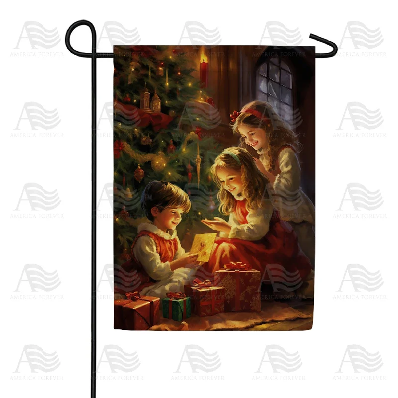 Christmas Eve Stories Double Sided Garden Flag