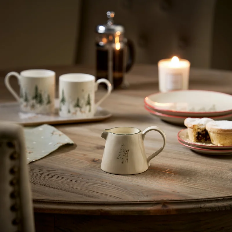 Christmas Stags Mini Stoneware Jug