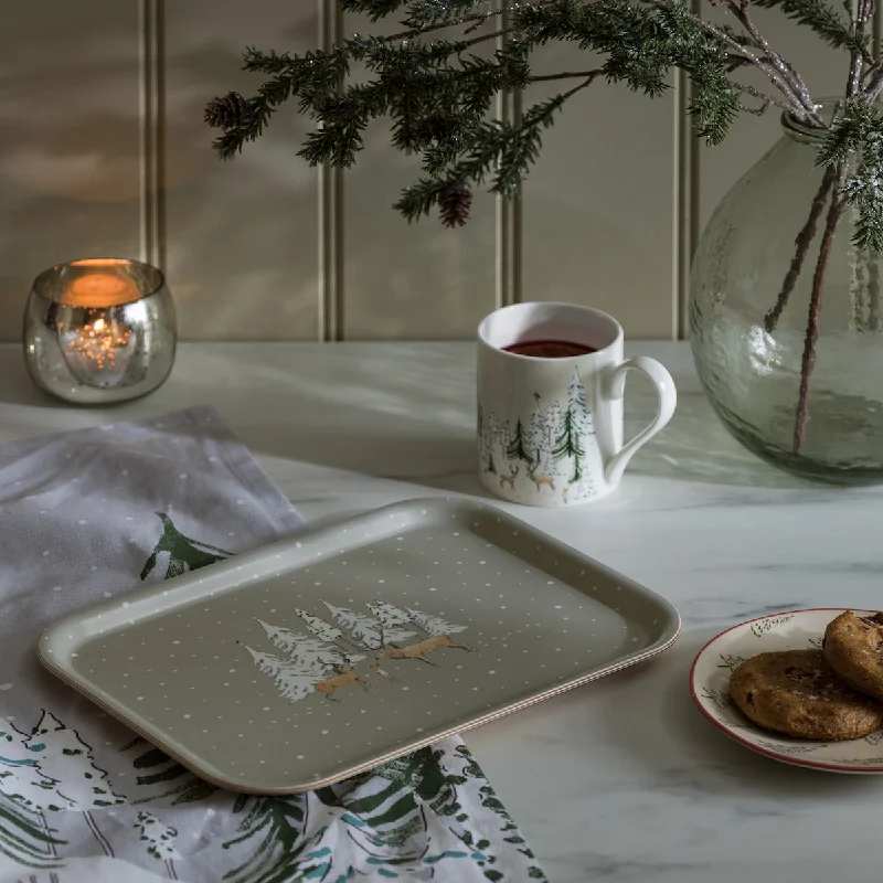 Christmas Stags Serving Tray - Small