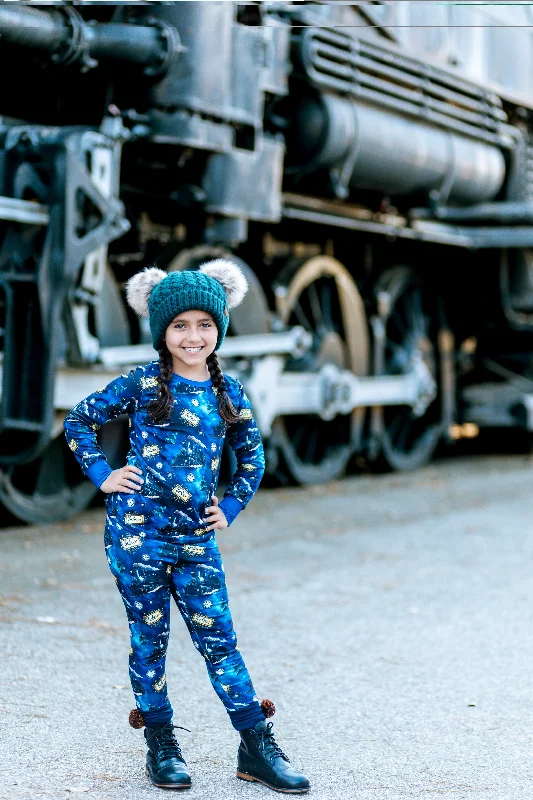 CHRISTMAS TRAIN PAJAMAS