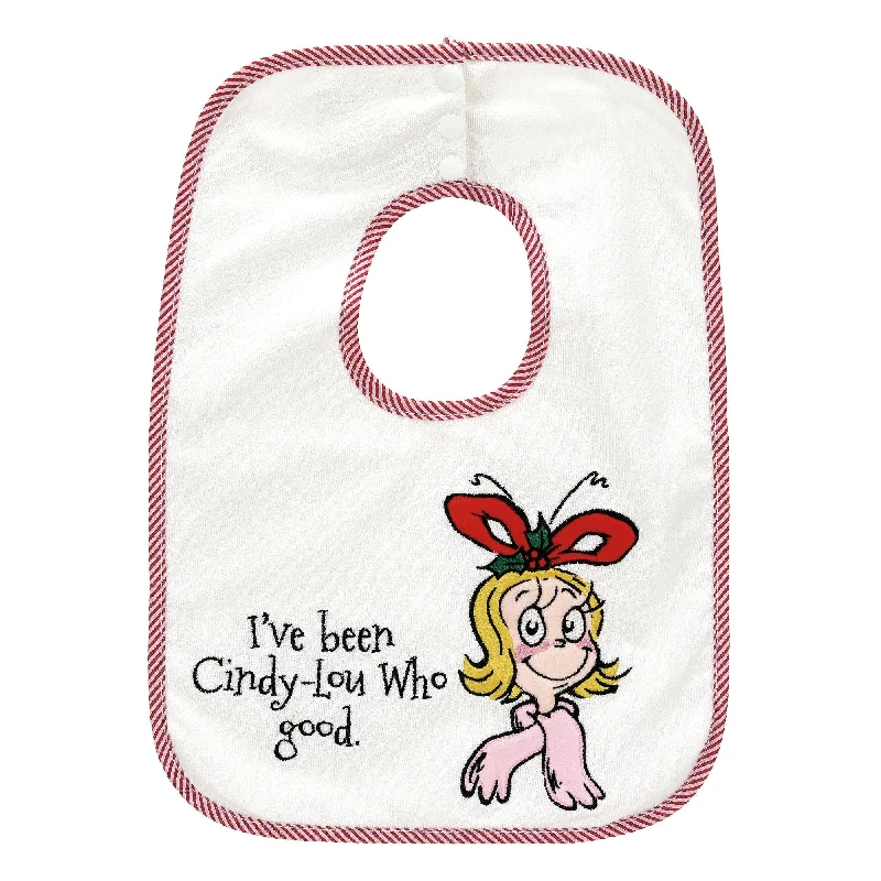 Cindy Lou Who Terry Cloth Bib