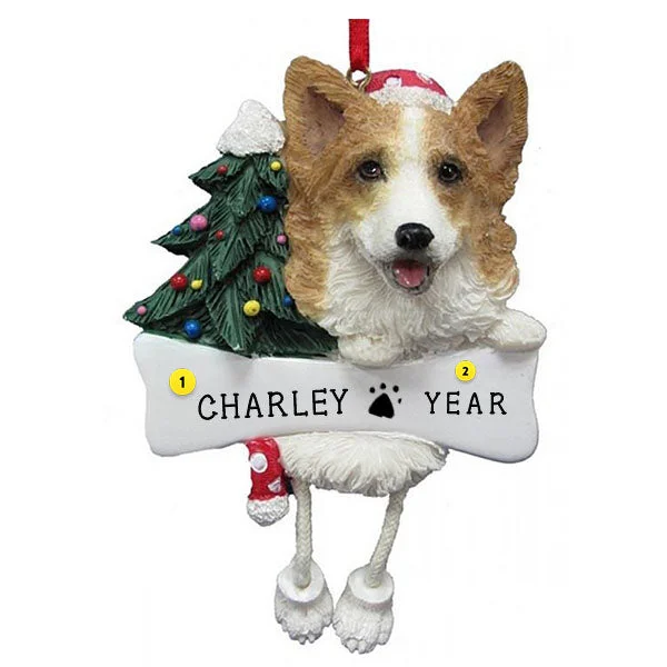 Personalized Corgi Dog Ornament