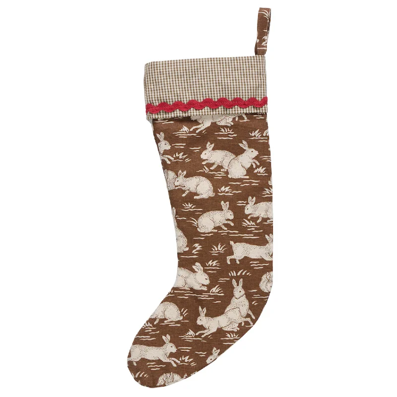 Cottontails Stocking, Chestnut