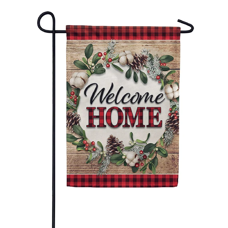 Cozy Christmas Garden Flag