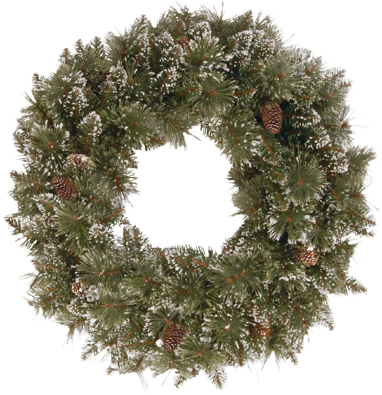 30" Crystal Elegance Pine Non-Lit Artificial Christmas Wreath