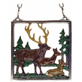 Deer Family Ornament by Kuehn Pewter