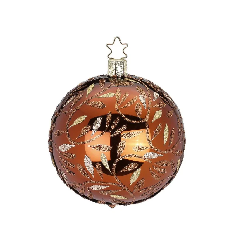 Delights Ball, hazelnut, 8cm by Inge Glas of Germany