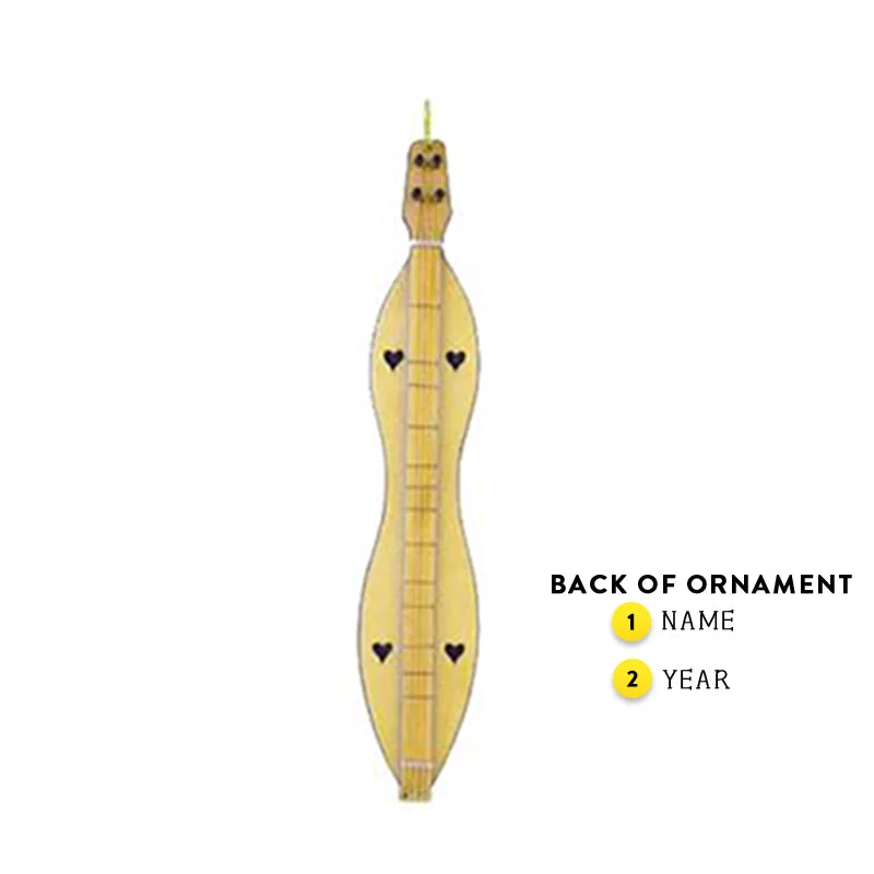 Personalized Dulcimer Ornament