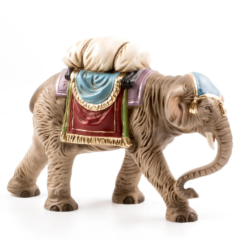 Elephant with luggage, 17cm scale by Marolin Manufaktur