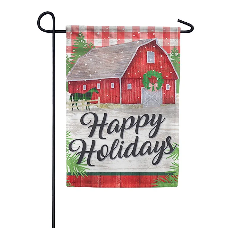 Farm Holiday Garden Flag