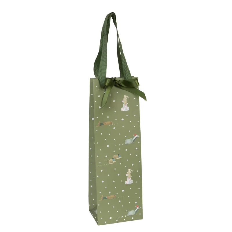 Festive Forest Bottle Bag