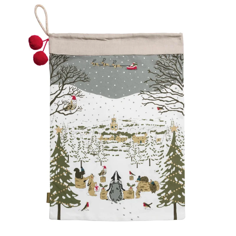 Festive Forest Christmas Sack