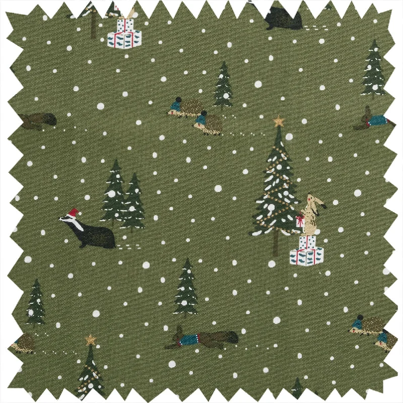 Festive Forest Fabric by the Metre