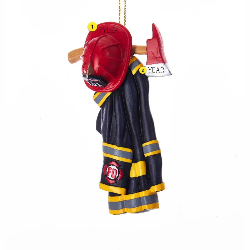 Personalized Firefighter Uniform Ornament