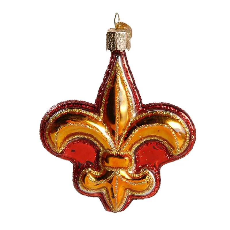 Fleur-De-Lis Ornament - Red - Old World Christmas