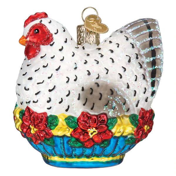 French Hen Ornament - Old World Christmas