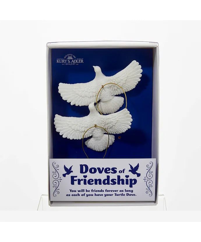 Friendship Dove Ornaments, 2-Piece Box Set