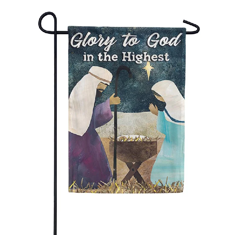 Glory to God in the Highest Garden Flag