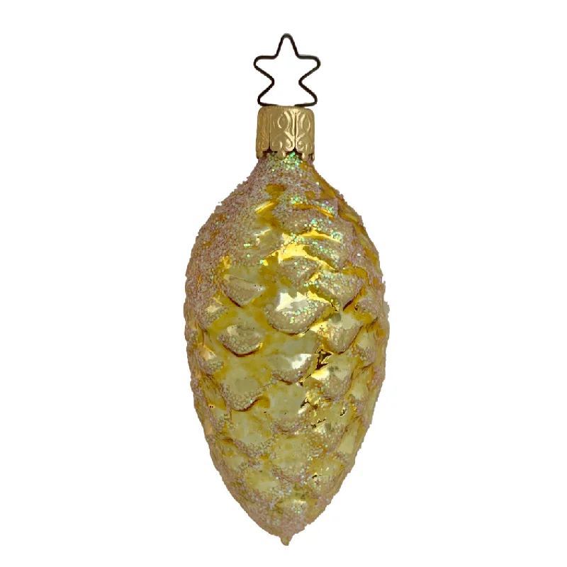 Gold Pine Cone Gems by Inge Glas of Germany