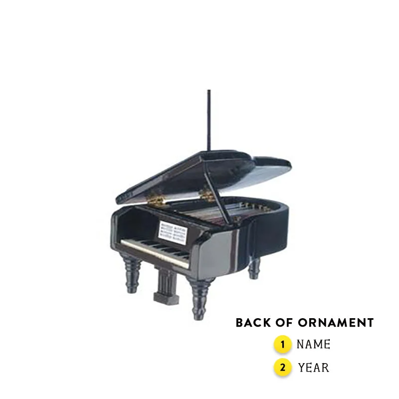 Personalized Grand Piano Ornament