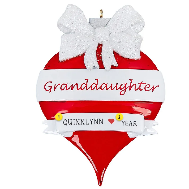 Personalized Granddaughter Ornament